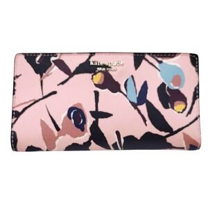 Kate Spade Cameron Paper Rose Bifold Wallet - Size 7x3x1‎